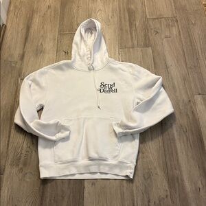 White Hoodie Sweatshirt